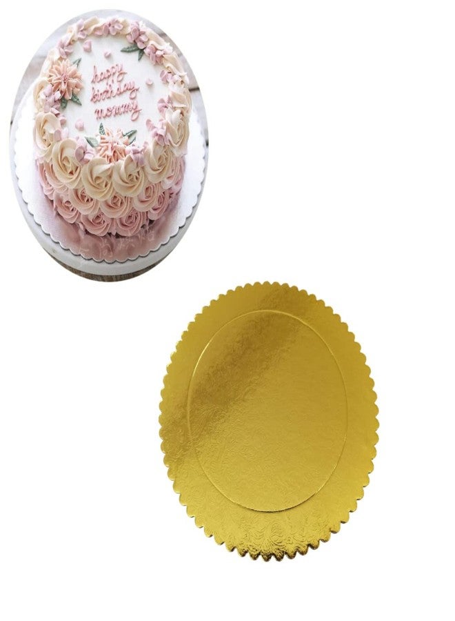 Jilukibo Disposable Round Cake Boards, Grease Proof 8" Circle Cake Base Cardboard Gold Silver Cake Plate Tray for Pizza Cake Decorating Stand (20 Pack, 8inch) - Image 5