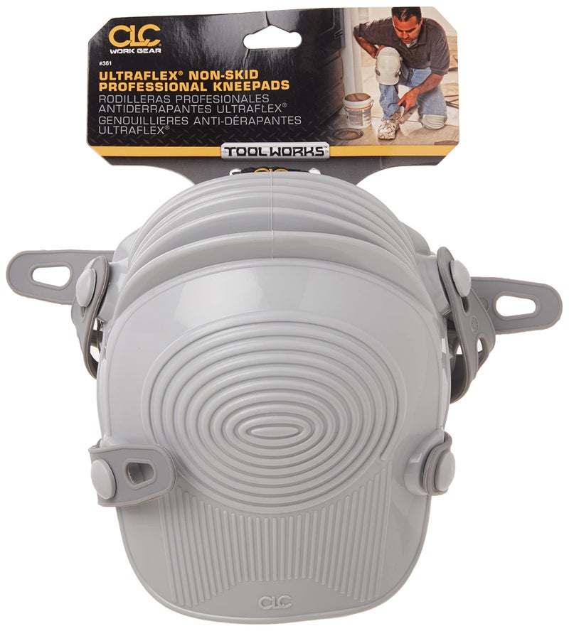 Custom Leathercraft CLC Custom Leathercraft 361 Ultraflex Non-Skid Kneepads, Plastic, Grey - Image 5