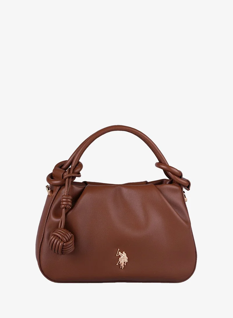 U.S. Polo Assn. Women's Crossbody Bag, Ladies Shoulder Bag Handbag for Ladies Travel Bag for Girls Brown