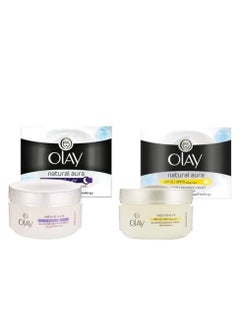 Olay Pack Of 2 Natural Day And Night Cream SPF15 50g 