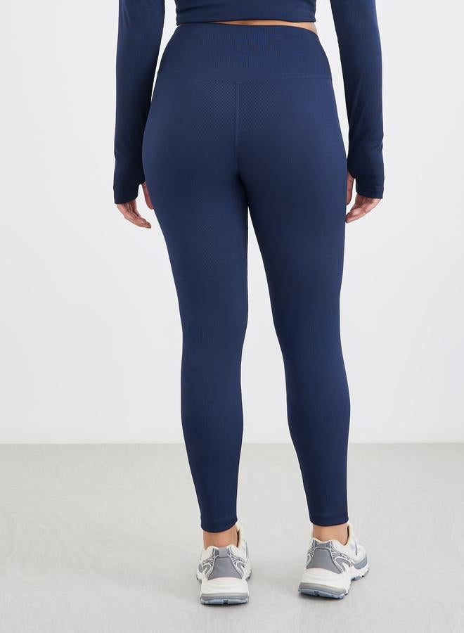 Styli Gymspire Edition - Label Rib Texture Leggings - Image 4