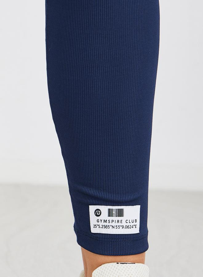 Styli Gymspire Edition - Label Rib Texture Leggings - Image 3
