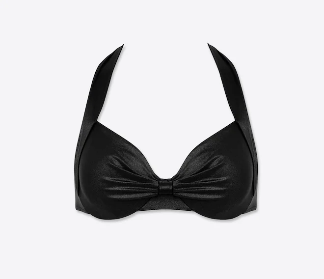 ملابس سباحة اي بي واي Lillian nero underwired balconette lustrous top