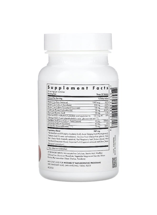 Michael's Naturopathic Michael's Naturopathic, Female Reproductive Factors, 60 Vegetarian Tablets - Image 2
