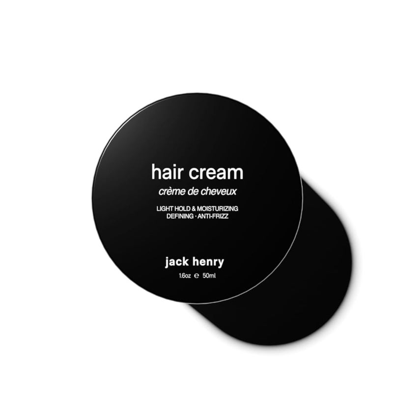 Jack Henry Hair Styling Cream for Men & Women - Light Hold, Subtle Shine - Lightweight Formula to Tame Frizz & Flyaways - Works for All Hair Types - Image 1