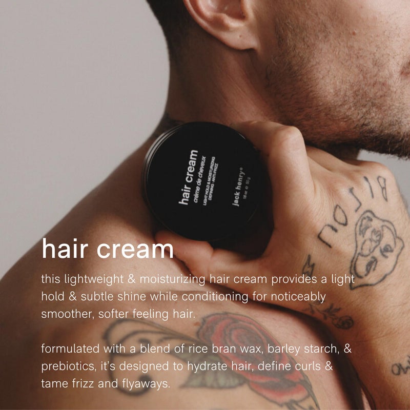 Jack Henry Hair Styling Cream for Men & Women - Light Hold, Subtle Shine - Lightweight Formula to Tame Frizz & Flyaways - Works for All Hair Types - Image 4