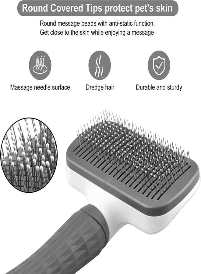 Wegopro Slicker Dog Comb Pet Grooming Brush Daily Use to Clean Loose Fur & Dirt Great for Dogs and Cats with Medium Long Hair Dog Hair Deshedding Hair Brush - Image 2