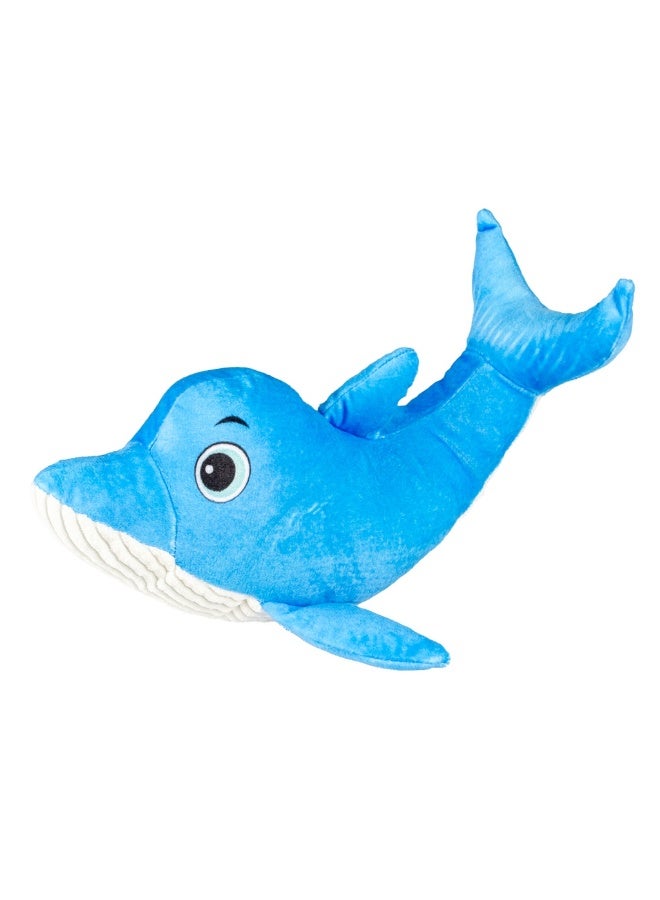 Duvo + Duvo+ Plush Dolphin Ocean 27X9X8Cm Blue/White - Image 1