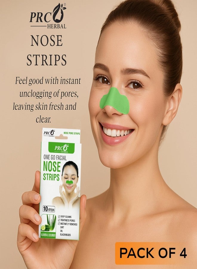 PRC HERBAL Aloe Vera & Cucumber Nose Strips - Deep Clean Blackhead Remover (Pack of 2, 20 Strips) | Instant Oil & Dirt Removal | Tightens Pores | Refreshing Skincare - Image 2