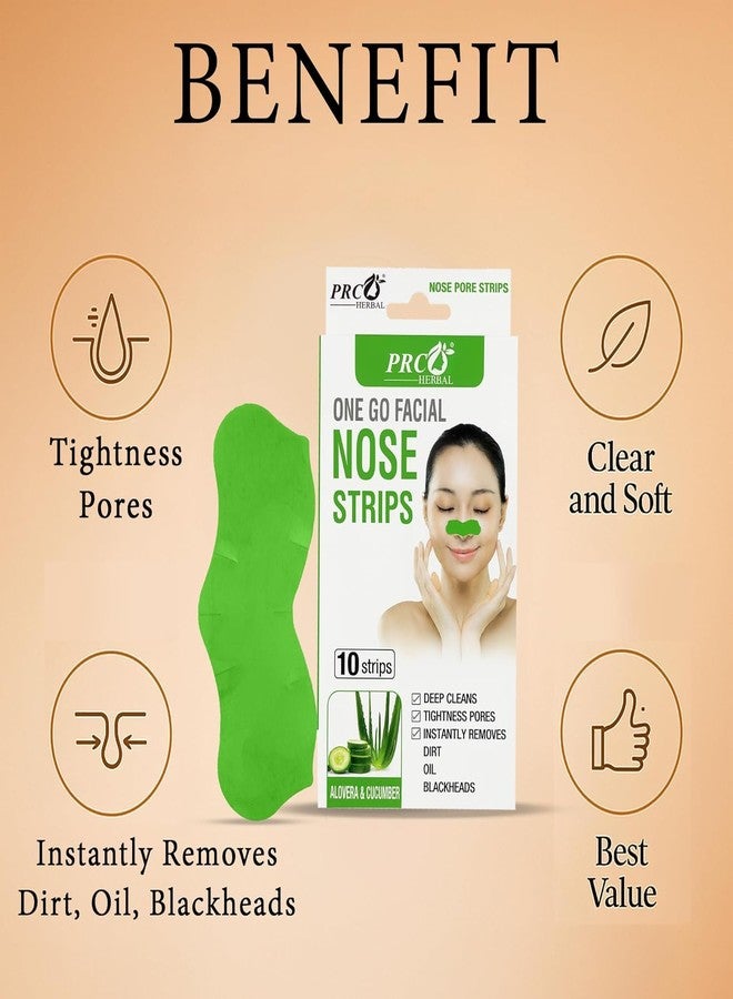 PRC HERBAL Aloe Vera & Cucumber Nose Strips - Deep Clean Blackhead Remover (Pack of 2, 20 Strips) | Instant Oil & Dirt Removal | Tightens Pores | Refreshing Skincare - Image 4