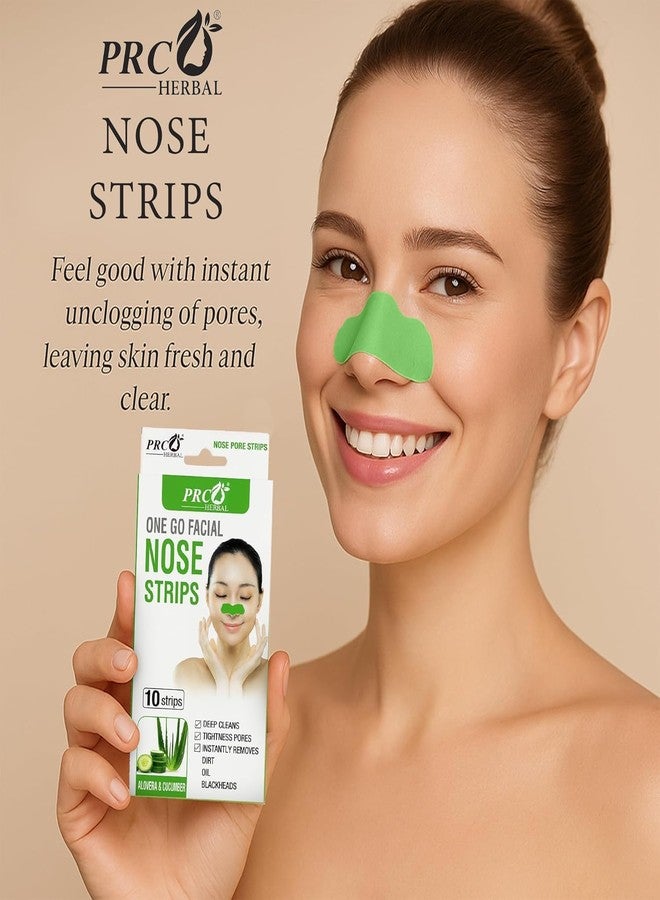 PRC HERBAL Aloe Vera & Cucumber Nose Strips - Deep Clean Blackhead Remover (Pack of 2, 20 Strips) | Instant Oil & Dirt Removal | Tightens Pores | Refreshing Skincare - Image 5
