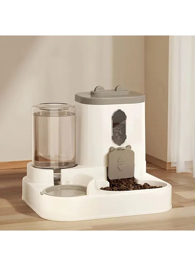 غري 2 في 1 مغذي ووعاء ماء للحيوانات الأليفة - Image 3