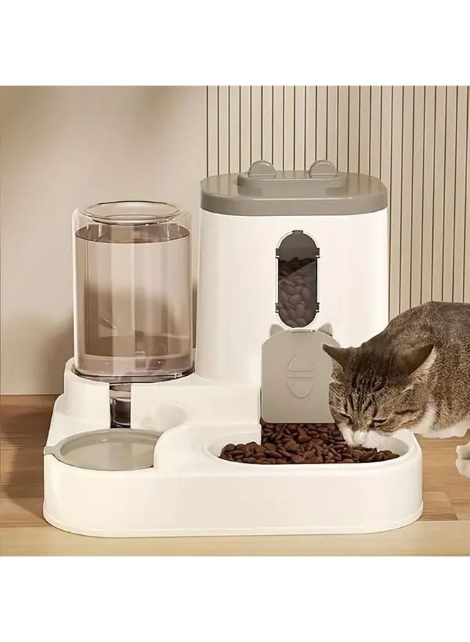 غري 2 في 1 مغذي ووعاء ماء للحيوانات الأليفة - Image 4