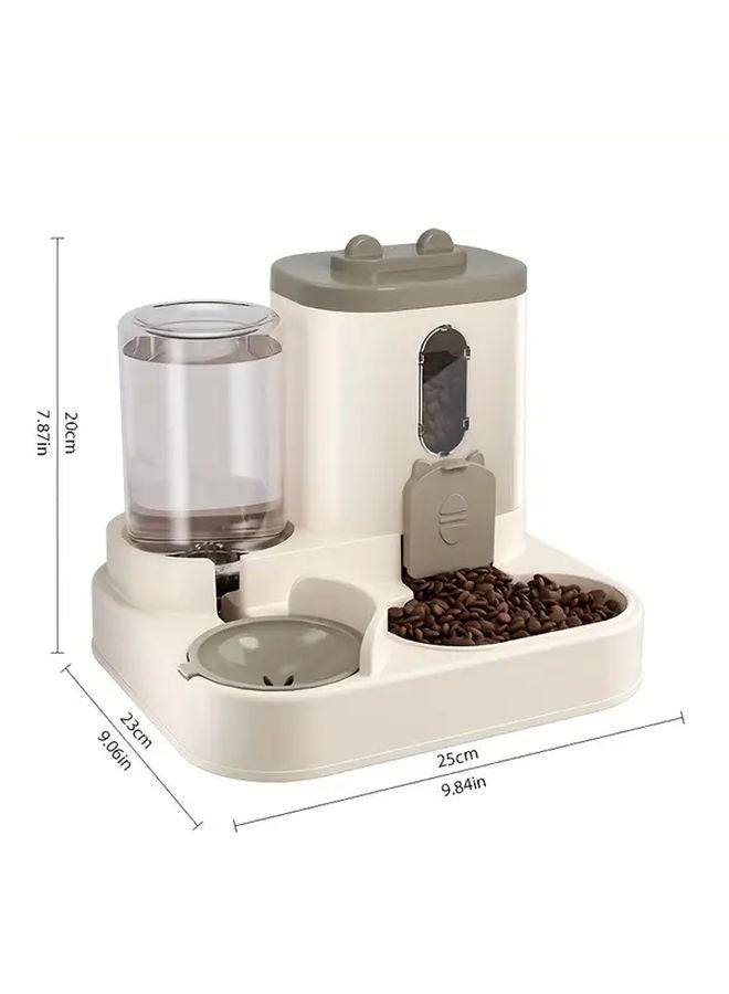 غري 2 في 1 مغذي ووعاء ماء للحيوانات الأليفة - Image 2