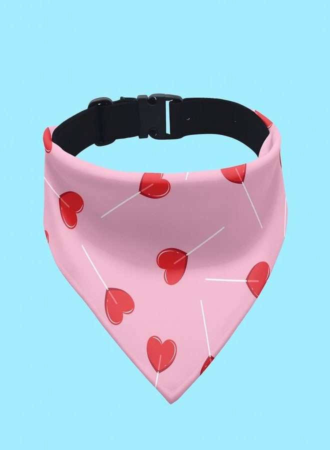 W Dog Bandana Collar Adjustable by W | This Beautiful Gorgeous Design Dog Collar Bandana Scarf is Perfect Styling Accessory for Dogs (L, Cupid) - Image 3