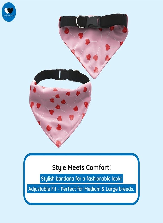 W Dog Bandana Collar Adjustable by W | This Beautiful Gorgeous Design Dog Collar Bandana Scarf is Perfect Styling Accessory for Dogs (L, Cupid) - Image 1