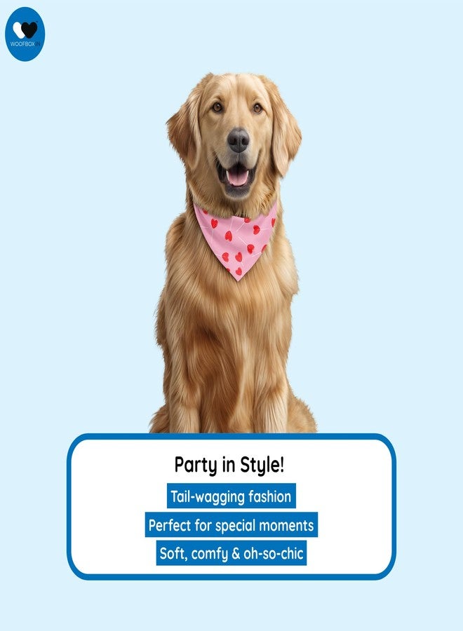 W Dog Bandana Collar Adjustable by W | This Beautiful Gorgeous Design Dog Collar Bandana Scarf is Perfect Styling Accessory for Dogs (L, Cupid) - Image 2