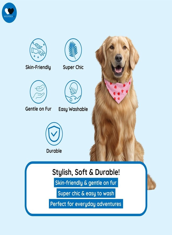 W Dog Bandana Collar Adjustable by W | This Beautiful Gorgeous Design Dog Collar Bandana Scarf is Perfect Styling Accessory for Dogs (L, Cupid) - Image 4