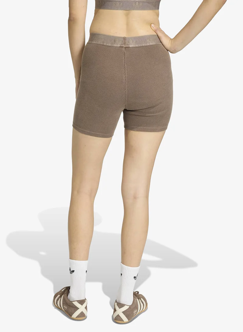 adidas Originals  Essentials Rib Tights 1/4 Washed for Women | Best Price UAE