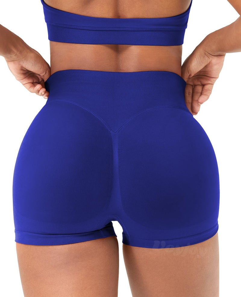 VOYJOY Women Workout Impact Shorts 2.5"/ 3.6"/ 4.5"/ 6" Scrunch Butt Lifting Gym Seamless Booty Biker Shorts - Image 4