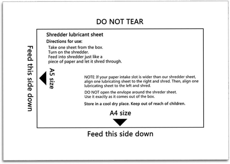 Ansoon Paper Shredder Lubricant Sheets, Paper Shredder Sharpening & Lubricating Sheets (12PCS) - Image 2