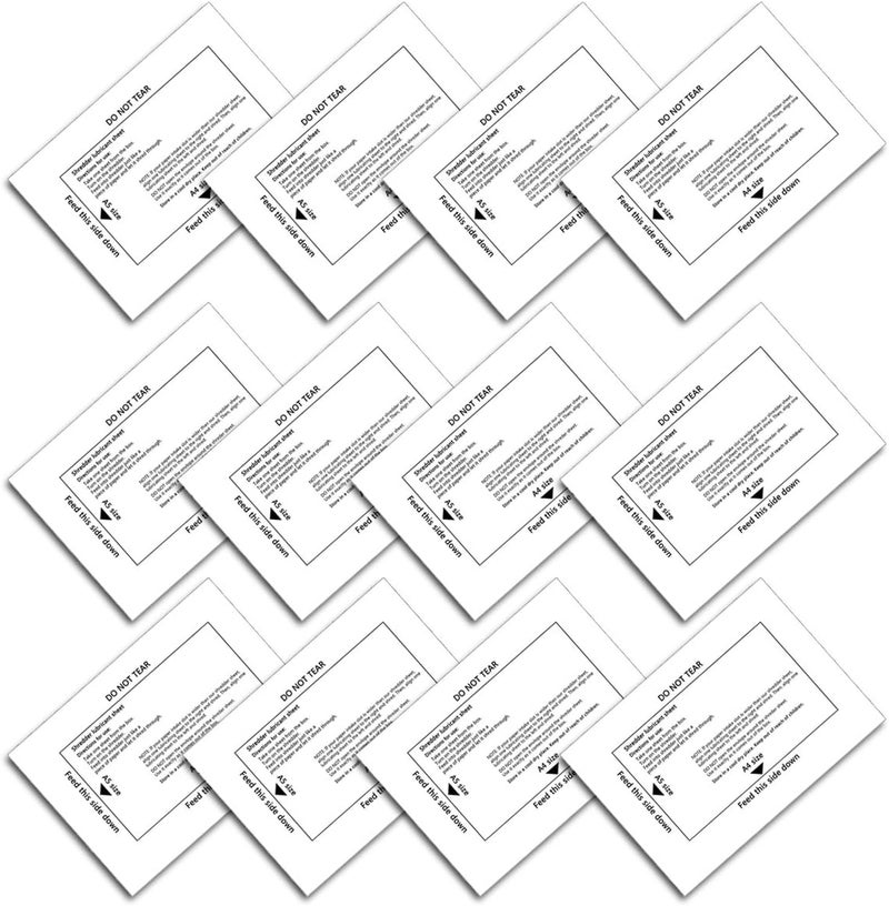 Ansoon Paper Shredder Lubricant Sheets, Paper Shredder Sharpening & Lubricating Sheets (12PCS) - Image 1