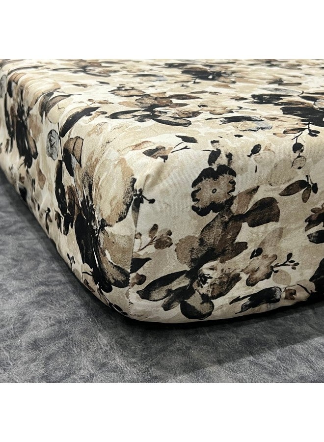 ohello® Stretchable/Spandex Printed Sofa Slip Cover, Pack of 10 Sofa seat Covers can use for livingroom, Couch, Wooden Sofas & Offices (Beige & Brown, SSC_902) - Image 3