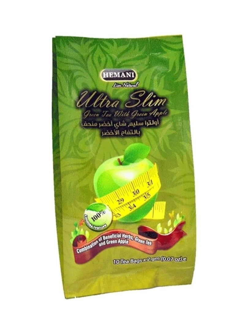 Ultra Slim Green Tea with Green Apple 10 Bags - pzsku/Z75DE6AA5512DC8657ED9Z/45/_/1727376156/2986013e-a5a6-4b2c-9a85-a1544c0492a5