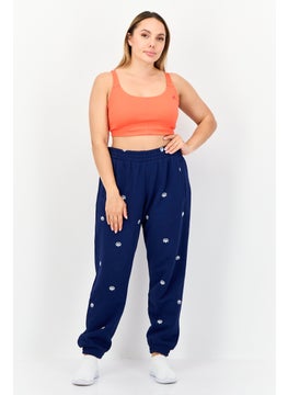 adidas Originals Women Sportswear Fit Running Sweatpants, Blue  - Image 4