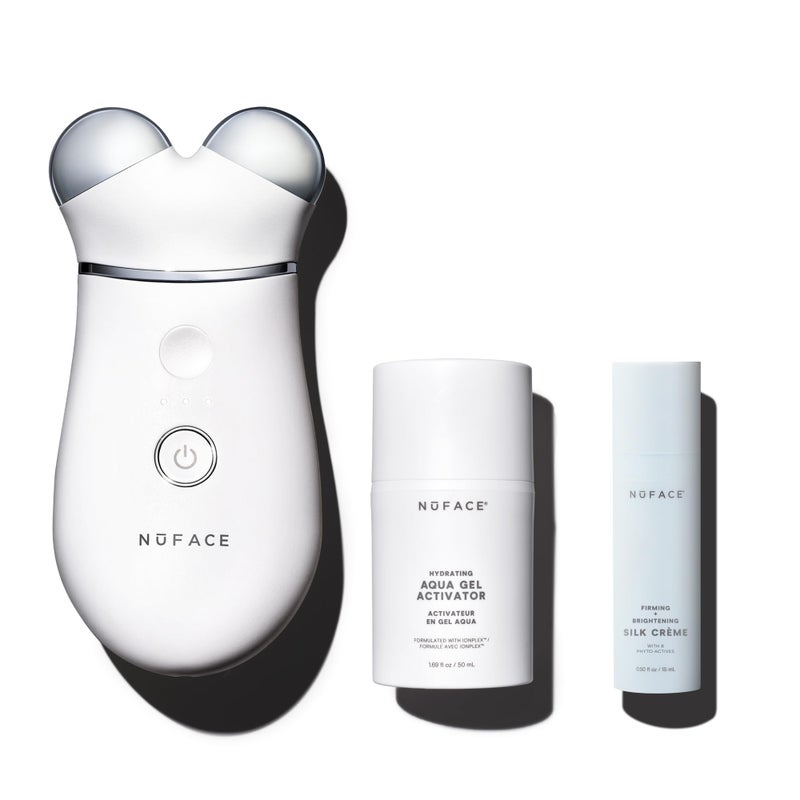 NUFACE Trinity Skin Tightening Face Lift Device Microcurrent Facial Sculpting Tool to Contour 3 Frequencies Supports Lymphatic Drainage Activator Gel White - Image 2