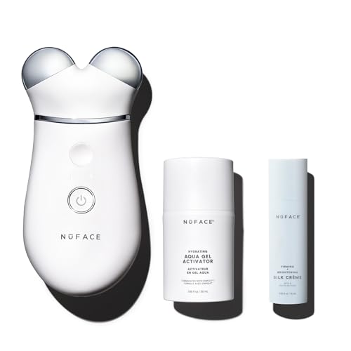 NUFACE Trinity Skin Tightening Face Lift Device Microcurrent Facial Sculpting Tool to Contour 3 Frequencies Supports Lymphatic Drainage Activator Gel White - Image 1