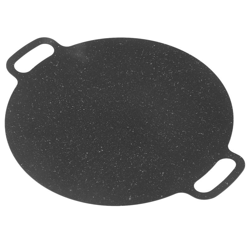 Sorandy Korean Grill Pan, 6 Layer Round Barbecue Griddle, BBQ Grill Pan with Storage Bag Coating Round Griddle for Indoor Outdoor Cooking for Stove Top, Induction, Gas Cooker (28cm)