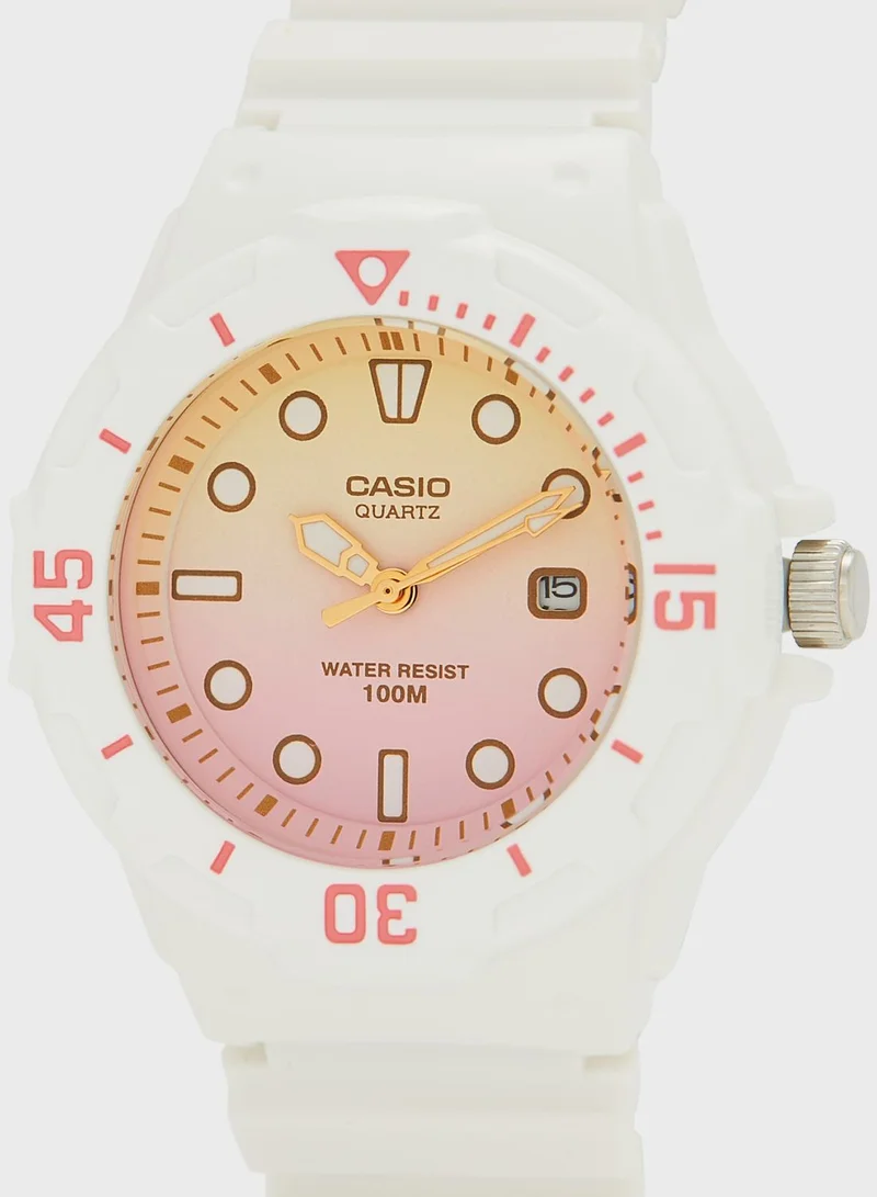 CASIO Pu Strap Analog Watch