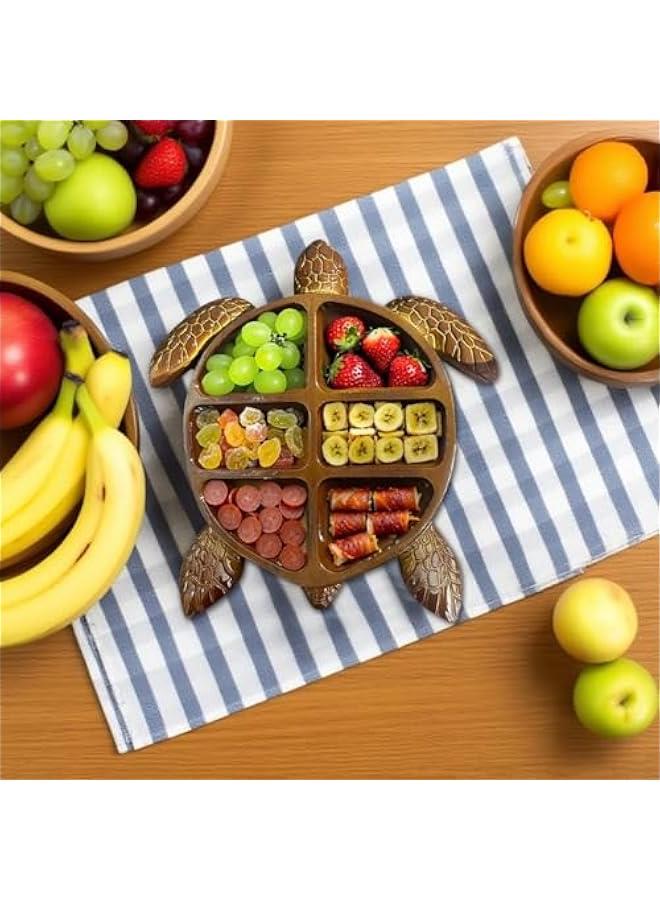 Turtle Charcuterie Platter, Ocean Themed Cheese Bread Board, Novelty Unique Serving Tray Board for Cheese Meats Fruit, Kraken Design Wood Serving Tray, Unique Gift for Seafood Lovers - Image 3