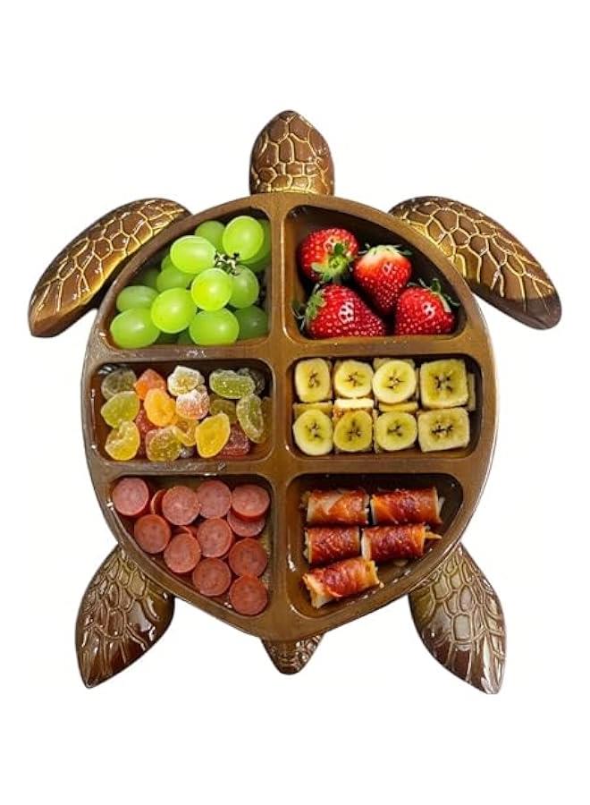 Turtle Charcuterie Platter, Ocean Themed Cheese Bread Board, Novelty Unique Serving Tray Board for Cheese Meats Fruit, Kraken Design Wood Serving Tray, Unique Gift for Seafood Lovers - Image 1
