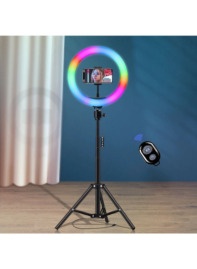 SHOPI MJ56 22 Inch RGB Selfie Ring Light With Tripod Stand&3 Cell Phone Holder&Remote Control 22 inch RGB ring light  - Image 4