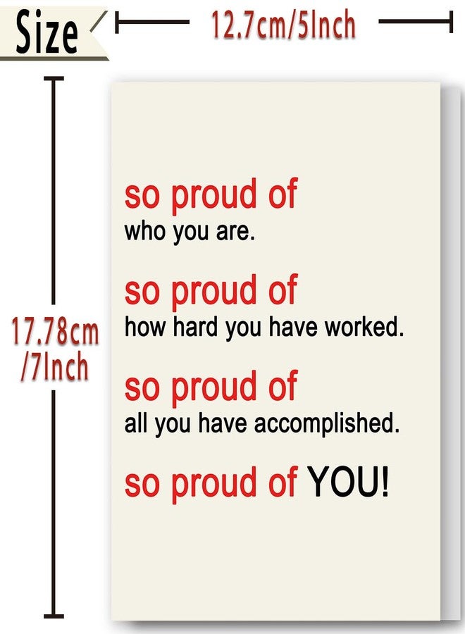 FANCYLUCKY So Proud Of You Card, Proud Of You Gift for Him Her, Encouragement Card for Friend Family - Image 3