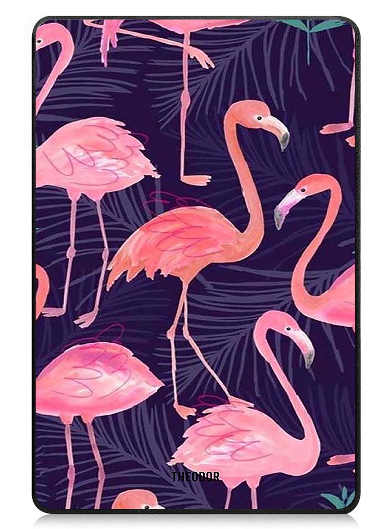 Theodor Protective Flip Case For Apple iPad Air 13 (2024) With Trifold Stand Auto Wake Sleep Shockproof Cover flamingo copy - Image 1