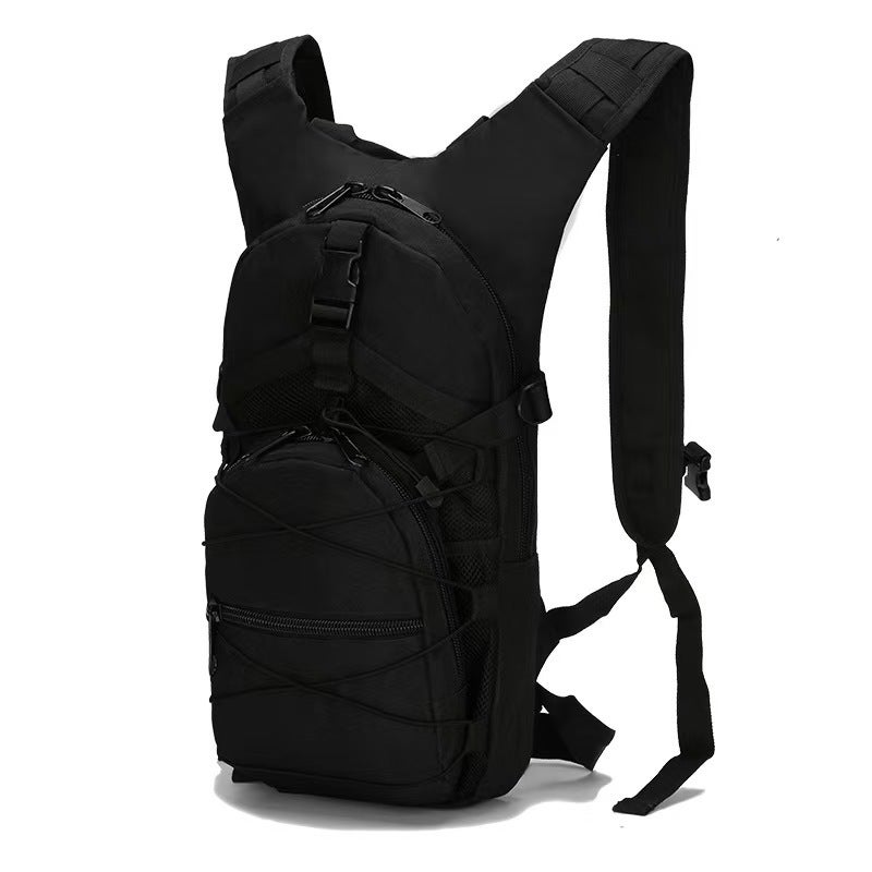 Generic Cycling Bag, Leisure Backpack, Outdoor Travel, Combat Hiking, Mountaineering, Sports, Large-Capacity Water Bag Backpack Black 