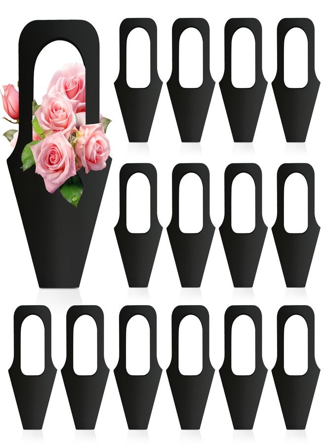 Cyblinia 20 Pack Flower Gift Bags With Handle - Hanging Bouquet and Wrapping Paper for Arrangement and Home Decoration - Image 1