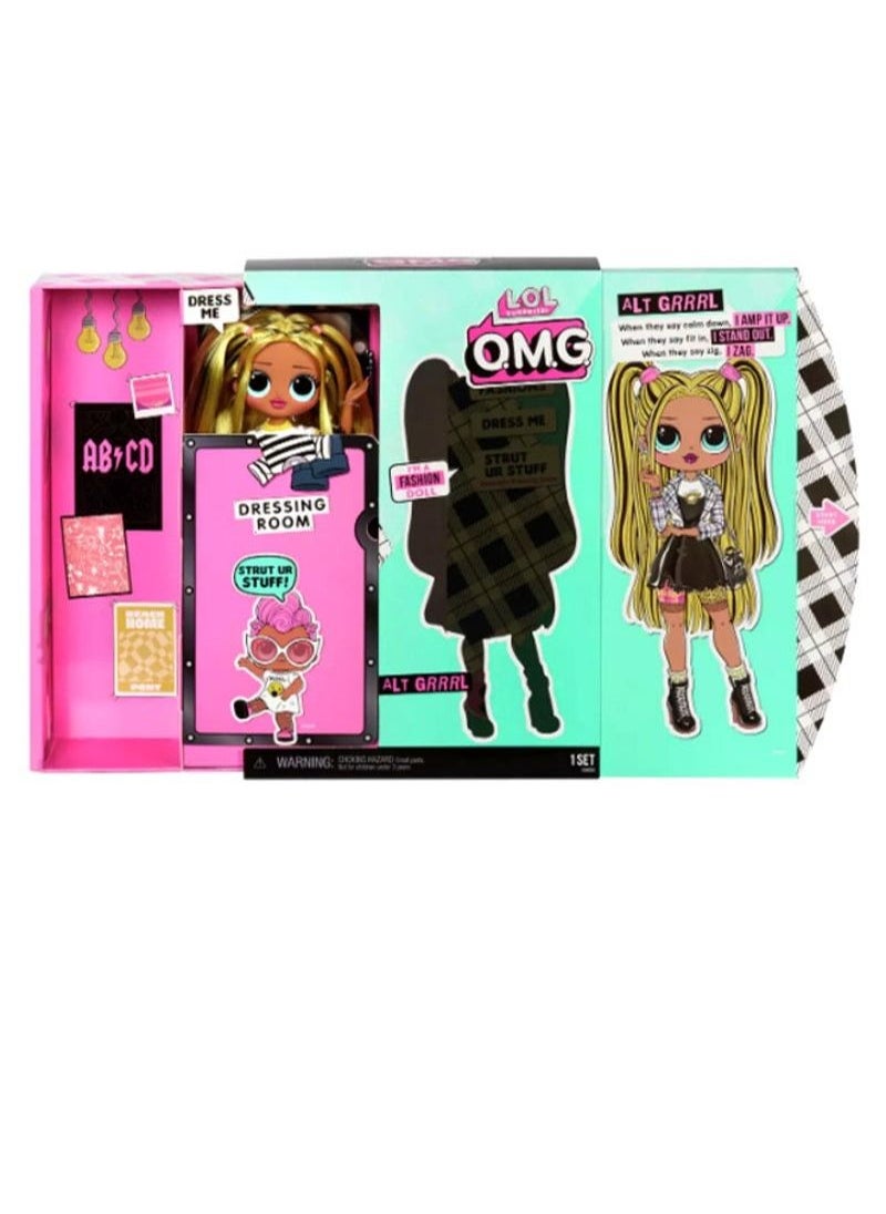Generic - SURPRISE! O.M.G Alt Grrrl Fashion Doll With 20 Surprises For Kids-Multicolour, For Ages 3+ Years 12x10inch - Image 1