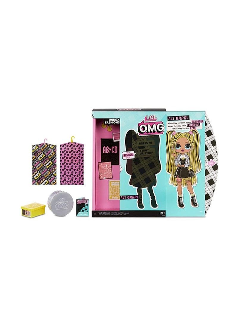 Generic - SURPRISE! O.M.G Alt Grrrl Fashion Doll With 20 Surprises For Kids-Multicolour, For Ages 3+ Years 12x10inch - Image 1