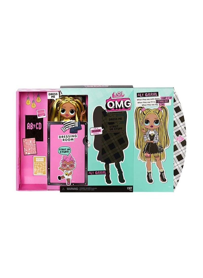 Generic - SURPRISE! O.M.G Alt Grrrl Fashion Doll With 20 Surprises For Kids-Multicolour, For Ages 3+ Years 12x10inch - Image 1