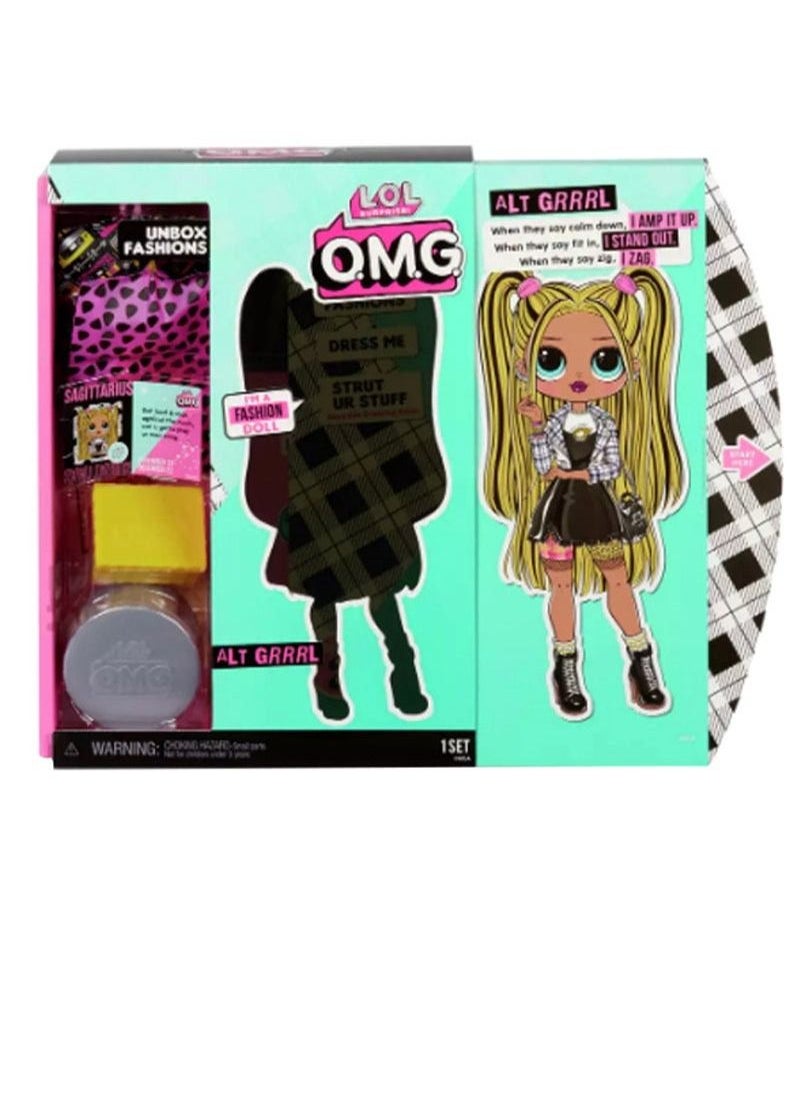 Generic - SURPRISE! O.M.G Alt Grrrl Fashion Doll With 20 Surprises For Kids-Multicolour, For Ages 3+ Years 12x10inch - Image 1