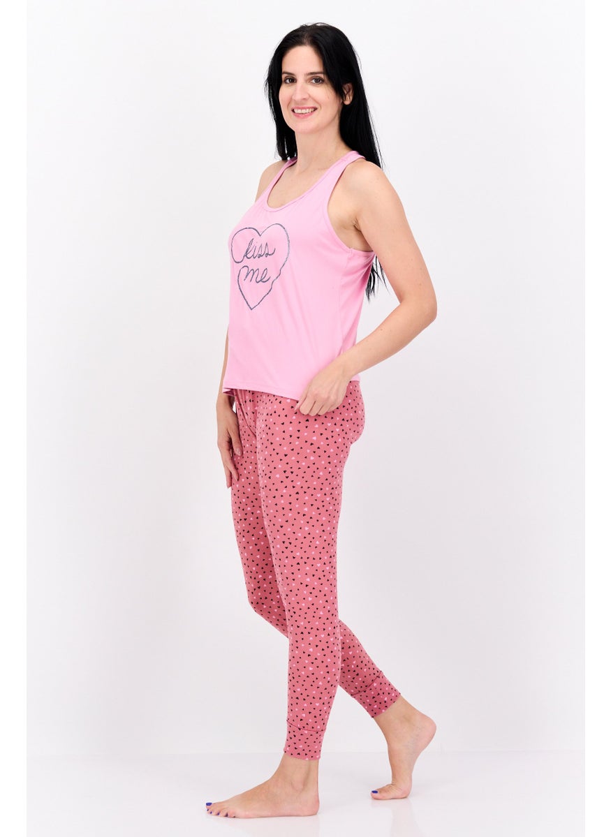 Women 2 Piece Graphic Top And Pajama Set, Pink Combo - pzsku/Z75DEC334AD01C9B5EB58Z/45/_/1737641957/96b0e7a8-048c-4cab-a5b2-9262a00032c0