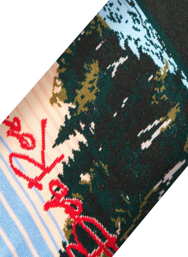 Odd Sox جوارب رجالية غريبة الأطوار بتصميمات مرحة، من تصميم بوب روس، مقاس كبير للبالغين - Image 4