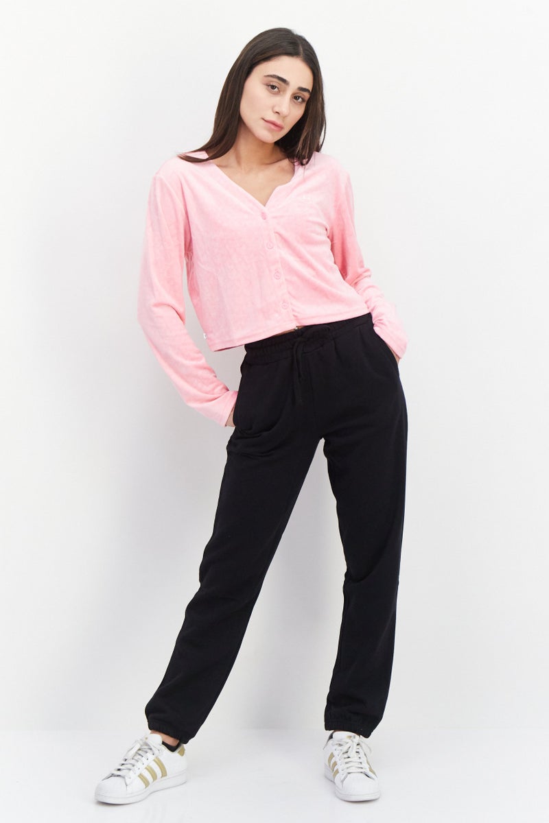 adidas Originals Women Sportswear Fit Brand Logo Training Cardigans, Pink  - Image 4