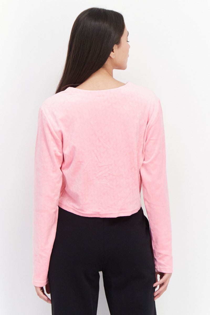adidas Originals Women Sportswear Fit Brand Logo Training Cardigans, Pink  - Image 2