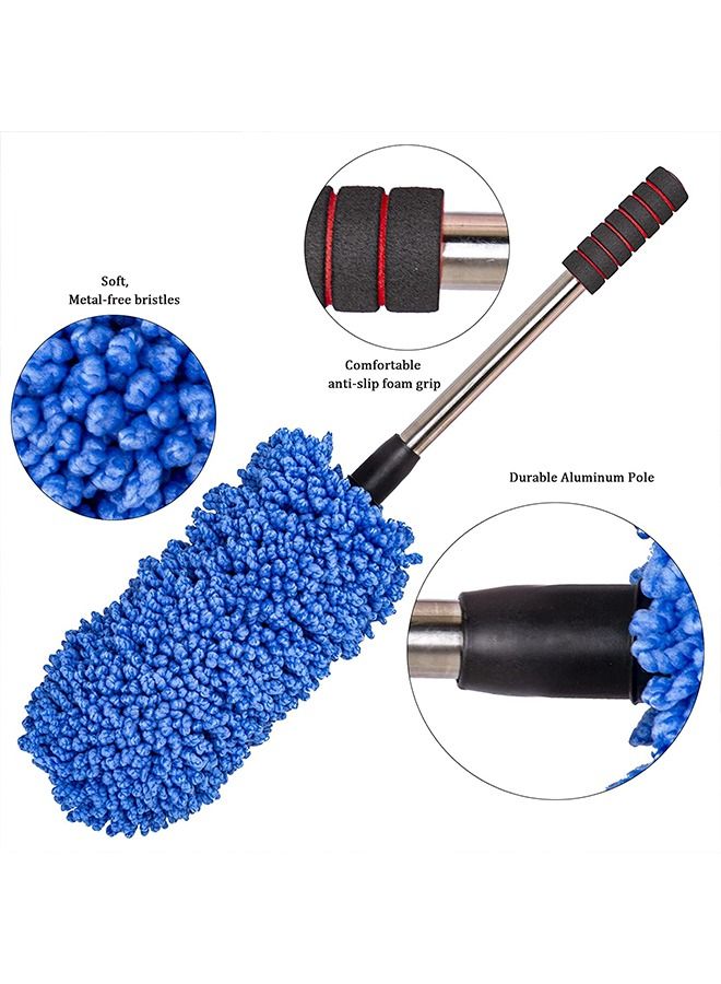Portable Microfiber Cleaning Duster for Car,Exterior or Interior Use with Long Unbreakable Retractable Handle - Image 3