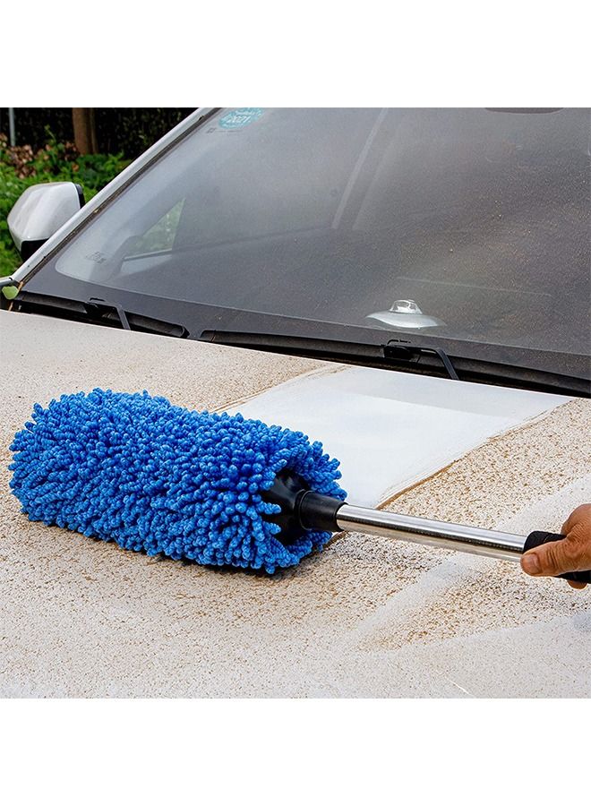 Portable Microfiber Cleaning Duster for Car,Exterior or Interior Use with Long Unbreakable Retractable Handle - Image 1